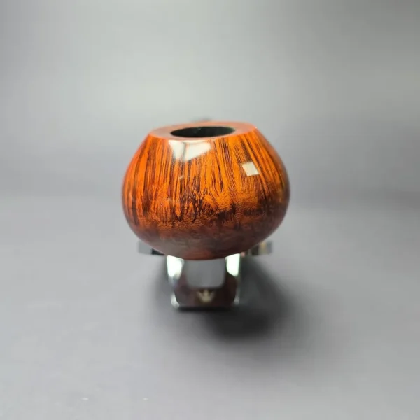Bonsai Pipes Smooth Squat Apple w/ Ivorite Handmade Briar Pipe, New - Image 3