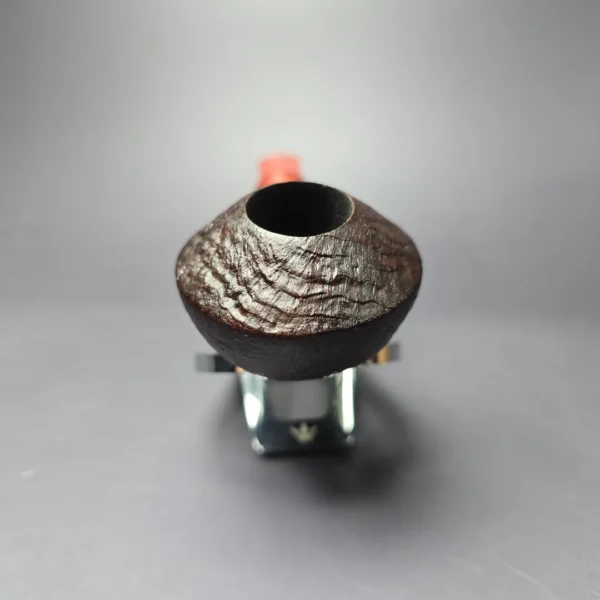 Bonsai Pipes Sandblasted Rhodesian Handmade Briar Pipe, 9mm, New - Image 3