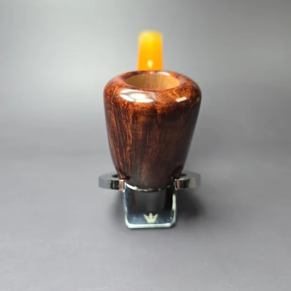 Rinaldo Triade Y Smooth Bent Billiard w/ Silver Estate Briar Pipe, Unsmoked - Image 3