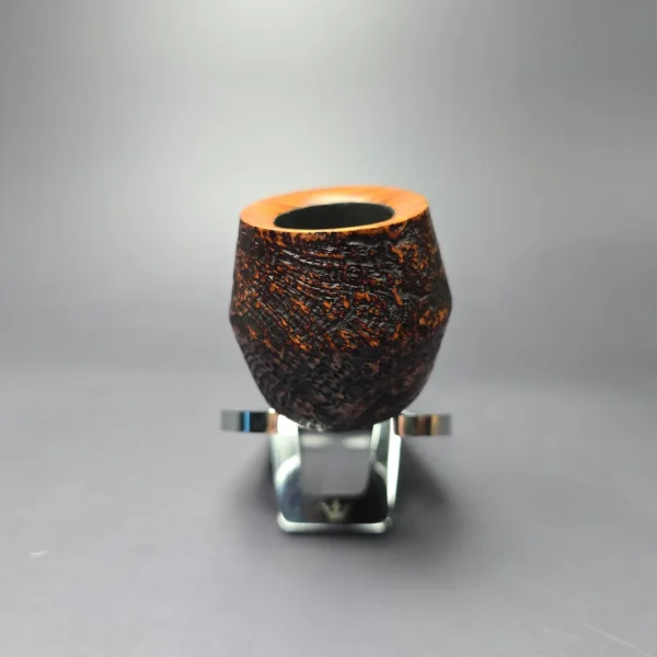 Scottie Piersel XL Sandblasted Pencil Shank Rhodesian w/ Juma Estate Briar Pipe, Unsmoked - Image 3