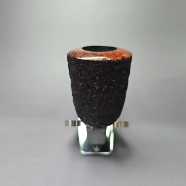 James Upshall Bark EXL Partially Rusticated Dublin Estate Briar Pipe, Unsmoked - Image 3