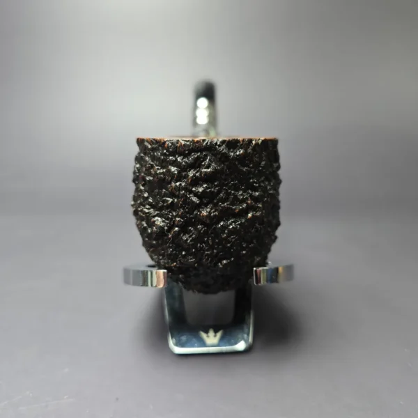 Ferndown Bark Rusticated Acorn w/ Silver Spigot Estate Briar Pipe, English Estates - Image 3