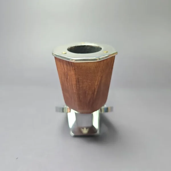 L'Anatra Limited Edition Dan Pipe Pipe of the Year 2007 Smooth Panel w/ Silver Cap Estate Briar Pipe, Italian Estates 9mm - Image 3