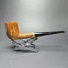 James Upshall 1986 Grade B Billiard w/ 9k Gold Estate Briar Pipe, English Estates - Image 3