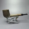 Castello Collection Occhio di Pernice KK Smooth Lovat Estate Briar Pipe, Italian Estates - Image 3