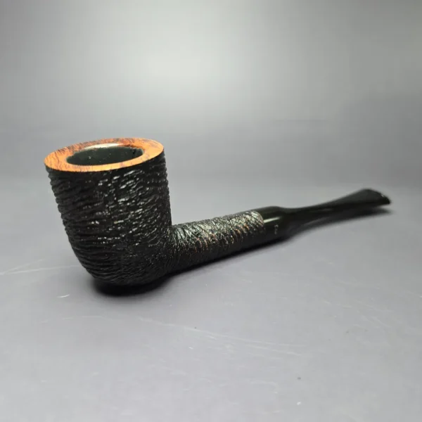Sasieni Patent Fantail 71 Rusticated Billiard Estate Briar Pipe, English Estates - Image 3