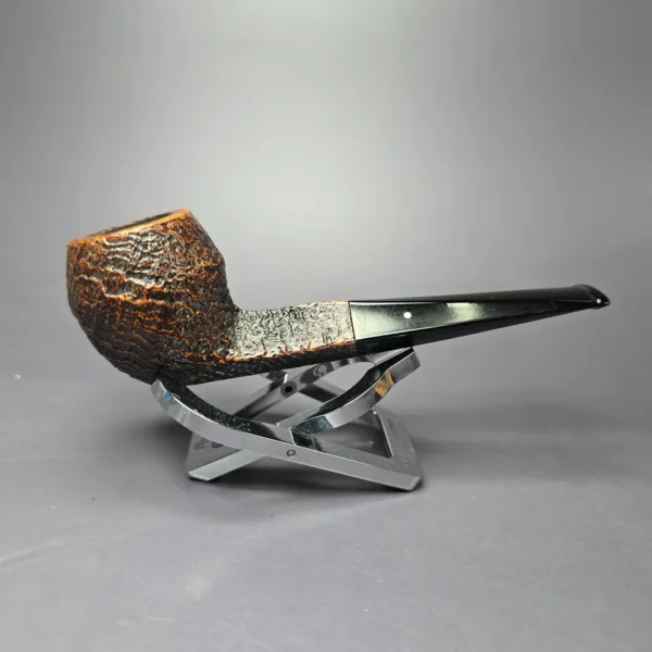 Dunhill 1992 Shell Briar 4104 Sandblasted Bulldog Estate Briar Pipe, English Estates - Image 3