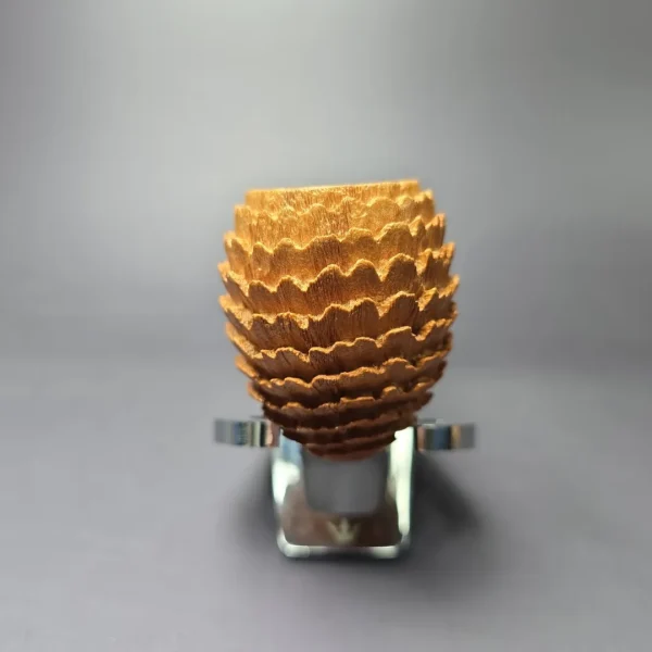 Eclesias Pipes “Dragon Scale” Sandblasted Acorn w/ Wenge Handmade Briar Pipe, New - Image 3