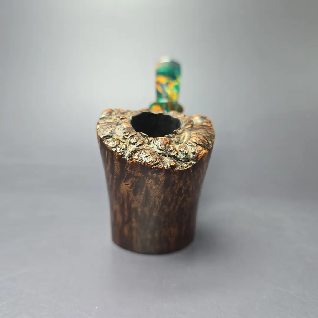 Dragon Briars by Joshua Ronish Smooth Poker Estate Briar Pipe, Unsmoked - Image 3