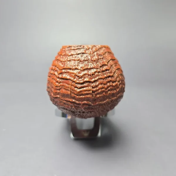 Lasse Skovgaard XL Sandblasted Brandy Estate Briar Pipe, Unsmoked - Image 3