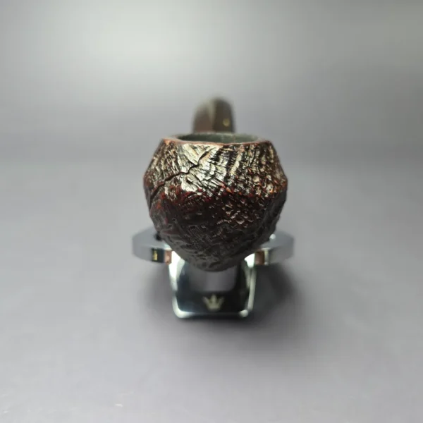 Dunhill 1927 Shell Briar Sandblasted Bent Bulldog Estate Briar Pipe, English Estates - Image 3
