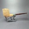 Pipe Tristan Natural Granite Army Mount Billiard Handmade Briar Pipe, Unsmoked - Image 3