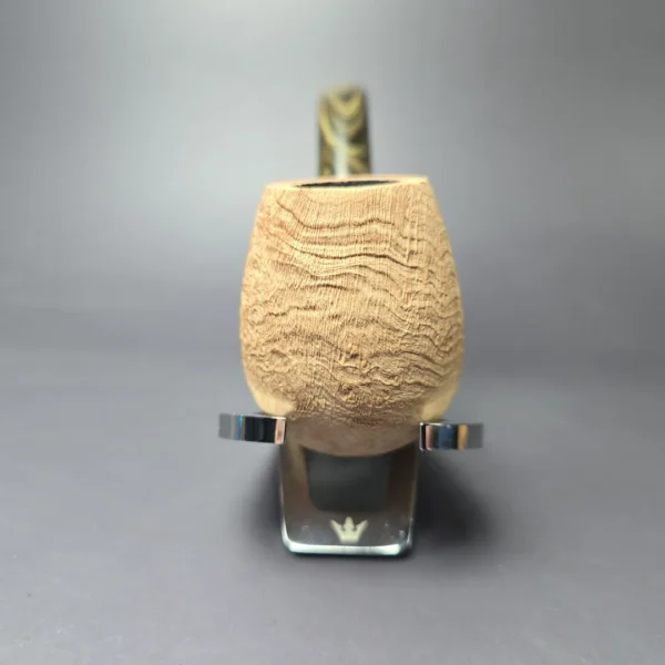 Pipe Tristan Natural Sandblast "LC" Handmade Briar Pipe, New - Image 3