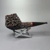 Walt Cannoy Cardinal House Munn Lava Rock Bulldog Handmade Briar Pipe, New - Image 3