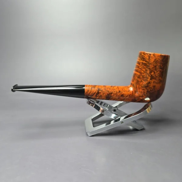 Walt Cannoy 10th Anniversary Cardinal House Langford Smooth Billiard Handmade Briar Pipe, New - Image 4