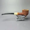 Walt Cannoy 10th Anniversary Cardinal House Morton "55" Pot w/Ivorite Handmade Briar Pipe, New - Image 4