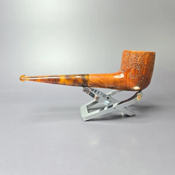Dave Neeb Spot Carved Billiard Handmade Briar Pipe, New - Image 4