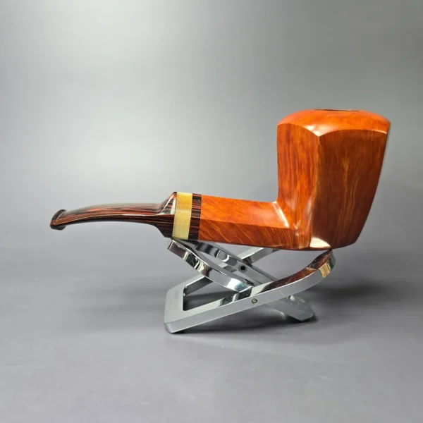 Bjarne Nielsen Signature (C) (Ph. Vigen) Panel Dublin w/ Horn Estate Briar Pipe, Unsmoked - Image 4