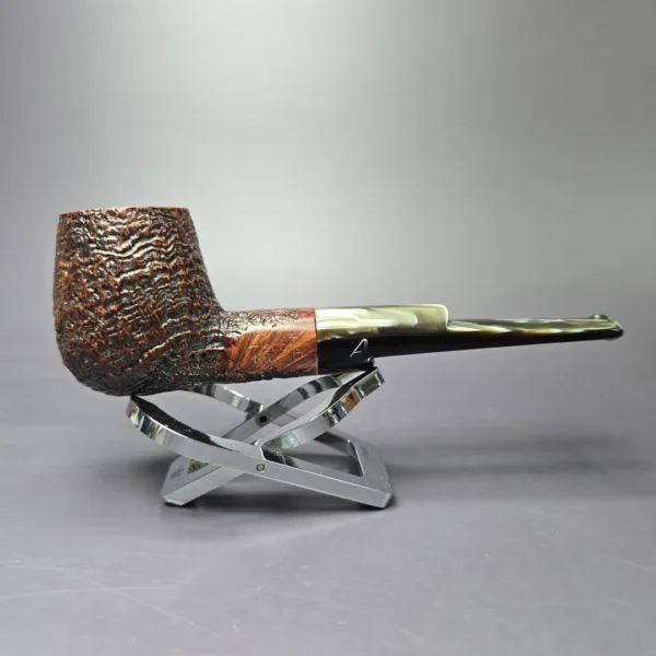Ascorti KS Sandblasted Brandy Estate Briar Pipe, Italian Estates - Image 4