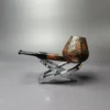 Proxima by Piero Vitale Contrast Sandblasted Brandy Briar Pipe, New - Image 4