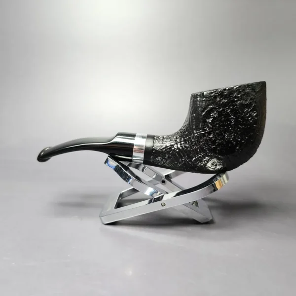 Morgan BlackJack 31 Sandblasted Panel Horn Briar Pipe, New - Image 4