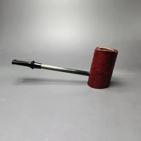 Eltang Basic Sandblasted Red Poker Estate Briar Pipe, Unsmoked - Image 4
