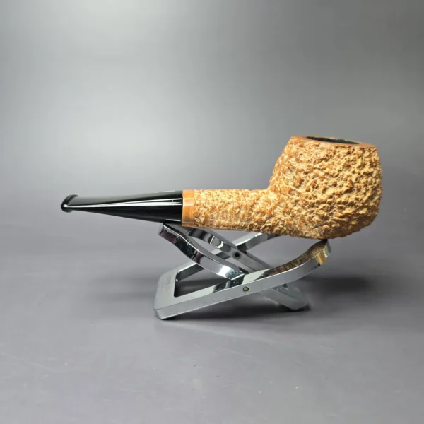 Jacono 2015 Knight E Rusticated Squat Apple Estate Briar Pipe, Italian Estates - Image 4