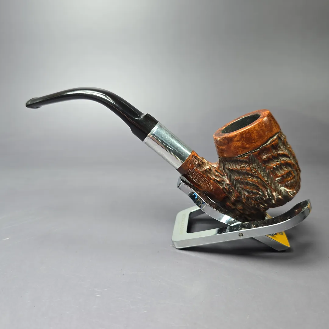 LHS Purex Rusticated Cavalier Estate Briar Pipe, American Estates - Image 4