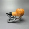 C-Pipe Sandblasted Nosewarmer Apple Handmade Briar Pipe, New - Image 4