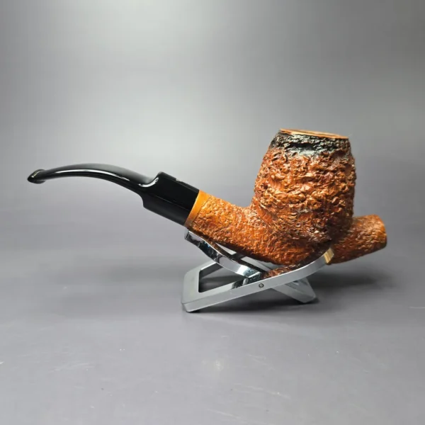 Mastro Geppetto XL Rusticated Cavalier Estate Briar Pipe, Italian Estates - Image 4