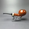 Bonsai Pipes Smooth Squat Apple w/ Ivorite Handmade Briar Pipe, New - Image 4