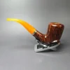 Rinaldo Triade Y Smooth Bent Billiard w/ Silver Estate Briar Pipe, Unsmoked - Image 4