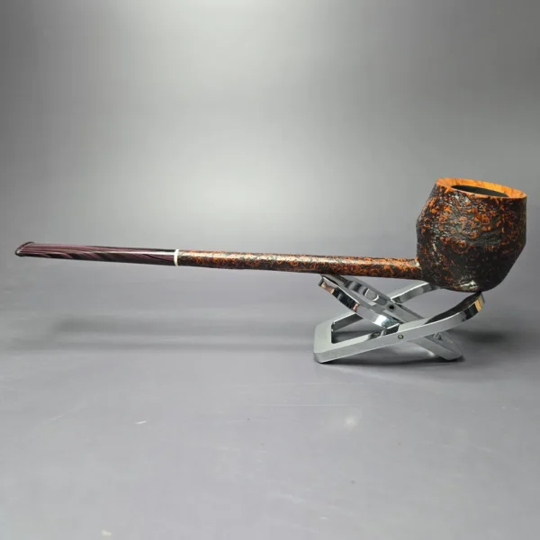 Scottie Piersel XL Sandblasted Pencil Shank Rhodesian w/ Juma Estate Briar Pipe, Unsmoked - Image 4