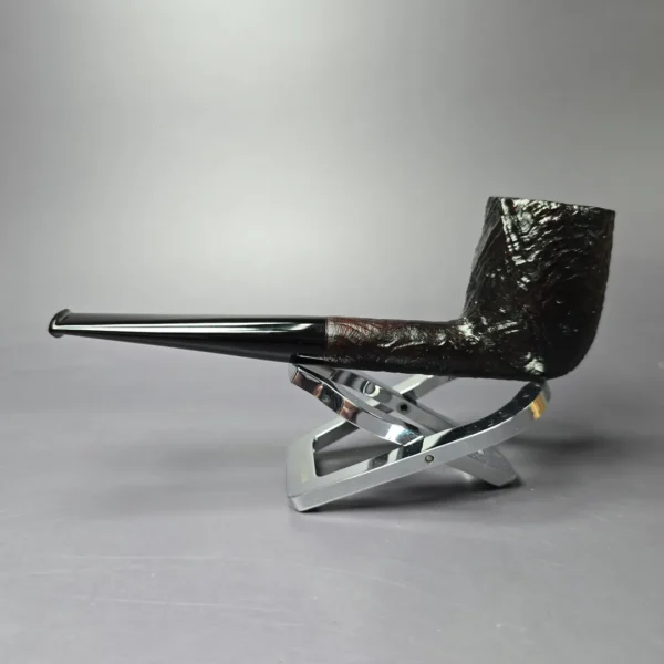 BST (Todd Bannard) Sandblasted Billiard Estate Briar Pipe, Unsmoked - Image 4
