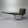 James Upshall Bark Group 5 Partially Rusticated Pot Estate Briar Pipe, Unsmoked - Image 4