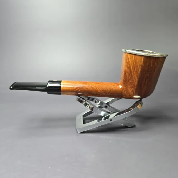 L'Anatra Limited Edition Dan Pipe Pipe of the Year 2007 Smooth Panel w/ Silver Cap Estate Briar Pipe, Italian Estates 9mm - Image 4