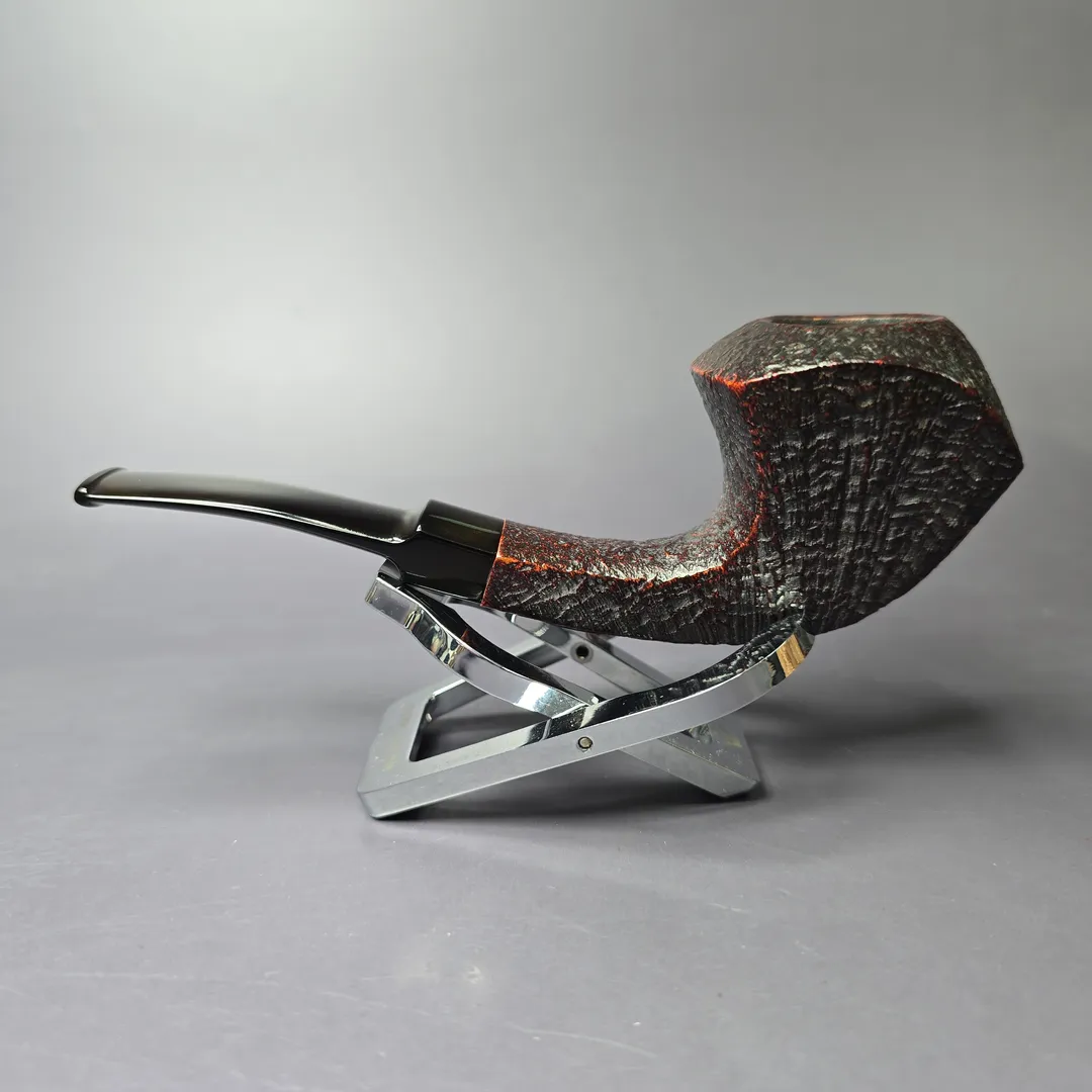 Bjorn Bengtsson 1988 Sandblasted Horn Estate Briar Pipe, Swedish Estates - Image 4