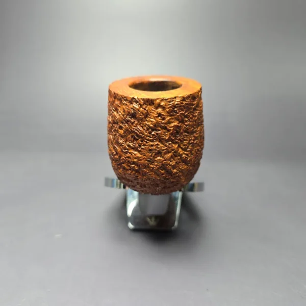 Ferndown (Antique) Bark Rusticated Canadian w/ Silver Estate Briar Pipe, English Estates - Image 4