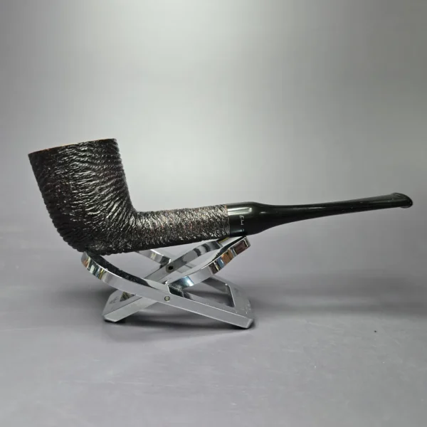 Sasieni Patent Fantail 71 Rusticated Billiard Estate Briar Pipe, English Estates - Image 4