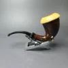 HS Studio Smooth Calabash w/Boxwood Estate Briar Pipe, Unsmoked - Image 4