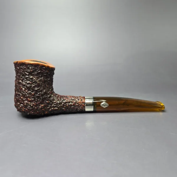 Brebbia MPB Naif 7013 Rusticated Dublin Estate Briar Pipe, Italian Estates, 9mm - Image 4