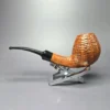 WO Larsen Straight Grain Grade Sandblasted Egg Estate Briar Pipe, Danish Estates - Image 4