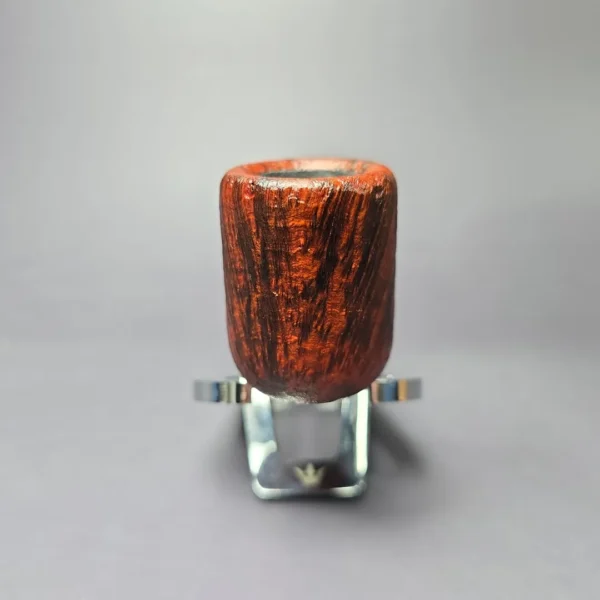 Eclesias Pipes Contrast Sandblasted Billiard Handmade Briar Pipe, New - Image 4