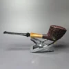 Adam Remington Sandblasted Dublin w/ Horn Estate Briar Pipe, Unsmoked - Image 4