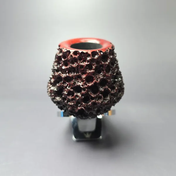 Walt Cannoy Cardinal House Munn Lava Rock Bulldog Handmade Briar Pipe, New - Image 4