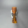 Dave Neeb Spot Carved Billiard Handmade Briar Pipe, New - Image 5