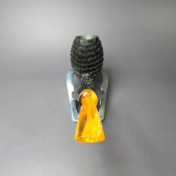 Eclesias "Dragon Scale" Sandblasted Egg Handmade Briar Pipe, New - Image 5