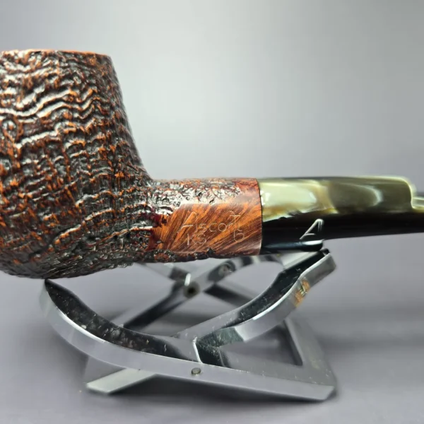 Ascorti KS Sandblasted Brandy Estate Briar Pipe, Italian Estates - Image 5