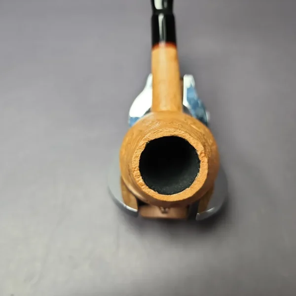 Proxima by Piero Vitale Natural Sandblasted Brandy Briar Pipe, New - Image 5