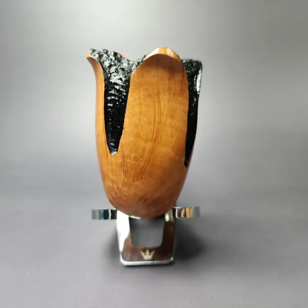 Nording Spiral Partially Rusticated Freehand Estate Briar Pipe, Unsmoked - Image 5